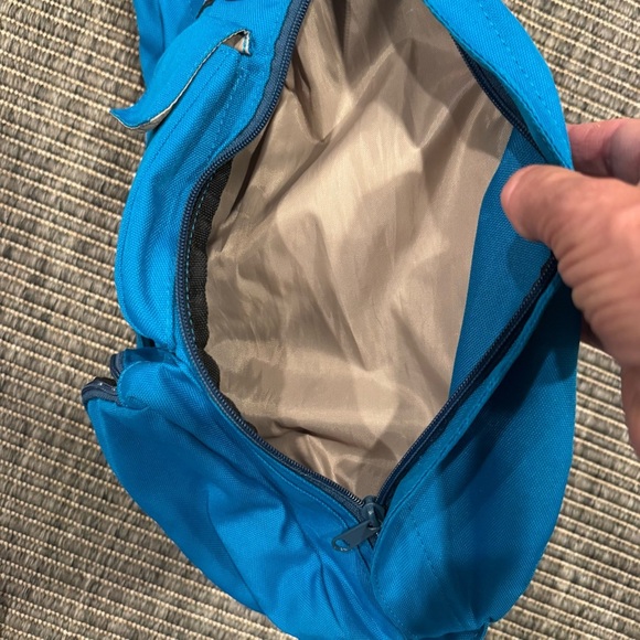 Kavu Original Teal Rope Sling Bag with Yellow Strap - Picture 3 of 6